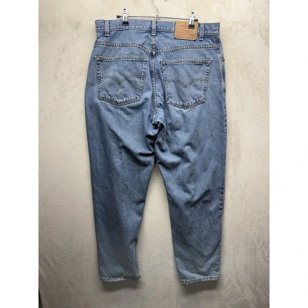 VTG 90s Levis 560 Loose Fit Tapered Leg Jeans Mens 36x30 Blue Light Wash Denim